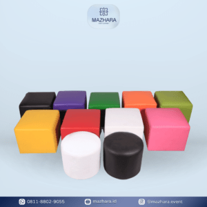 sewa sofa puff kotak dan bulat